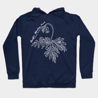 Pacific Bleeding Heart line art Hoodie